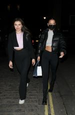 MAURA HIGGINS and FRANCESCA ALLEN at Zuma in London 01/12/2022 