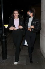 MAURA HIGGINS and FRANCESCA ALLEN at Zuma in London 01/12/2022 