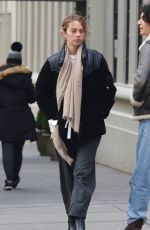 MAYA HAWKE Out for Lunch with a Friend in New York 01/20/2022