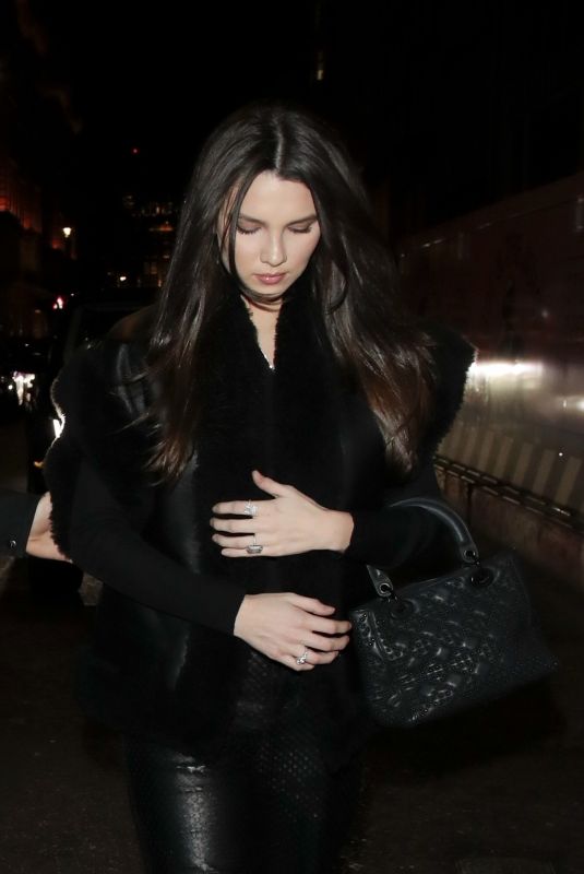 MAYA HENRY Arrives at Novikov Restaurant in London 01/14/2022