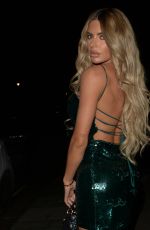 MEGAN BARTON HANSON Leaves Ours Restaurant in Knightsbridge 01/23/2022