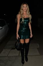 MEGAN BARTON HANSON Leaves Ours Restaurant in Knightsbridge 01/23/2022