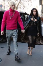 MEGAN FOX and Machine Gun Kelly Out in Milan 01/14/2022