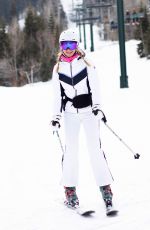 MEGHAN KING Out Skiing in Deer Valley 01/22/2022
