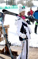 MEGHAN KING Out Skiing in Deer Valley 01/22/2022