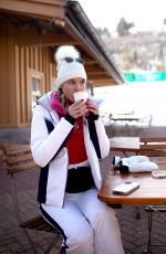 MEGHAN KING Out Skiing in Deer Valley 01/22/2022