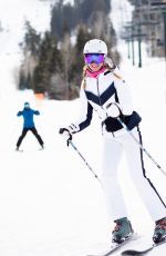 MEGHAN KING Out Skiing in Deer Valley 01/22/2022