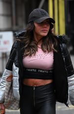 MICHELLE HEATON Leaves Inanch Hair Salon in London 01/24/2022