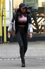 MICHELLE HEATON Leaves Inanch Hair Salon in London 01/24/2022