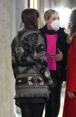 MICHELLE HUNZIKER and AURORA RAMAZZOTTI Out for Dinner in Milan 01/16/2022