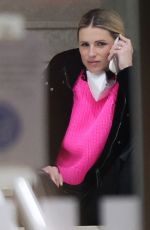MICHELLE HUNZIKER and AURORA RAMAZZOTTI Out for Dinner in Milan 01/16/2022