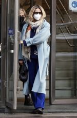 MICHELLE HUNZIKER Out and About in Milan 01/21/2022