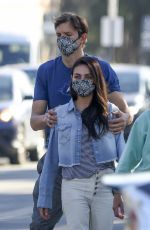 MILA KUNIS and Ashton Kutcher Out for Lunch in Beverly Hills 01/26/2022