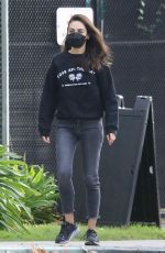 MILA KUNIS Out Hiking in Los Angeles 01/28/2022