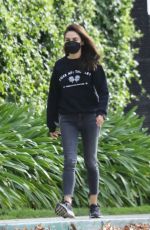 MILA KUNIS Out Hiking in Los Angeles 01/28/2022