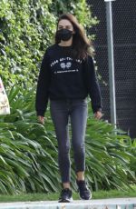 MILA KUNIS Out Hiking in Los Angeles 01/28/2022
