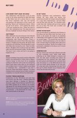 MILEY CYRUS in The Miley Cyrus Fanbook, January 2022