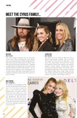 MILEY CYRUS in The Miley Cyrus Fanbook, January 2022