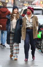MINKA KELLY and KATE HADSON and Danny Fujikawa Out for Coffee in New York 01/28/2022