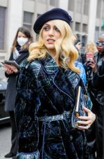 MIRIAM LEONE Arrives at Fendi Haute Couture Spring/Summer 2022 Show at Paris Fashion Week 01/27/2022