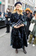 MIRIAM LEONE Arrives at Fendi Haute Couture Spring/Summer 2022 Show at Paris Fashion Week 01/27/2022