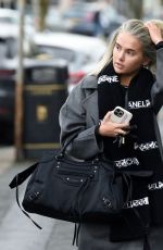 MOLLY MAE HAGUE Leaves Wilmslow Hair Salon in Cheshire 01/11/2022