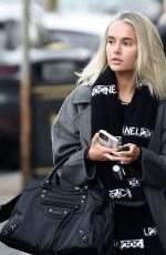 MOLLY MAE HAGUE Leaves Wilmslow Hair Salon in Cheshire 01/11/2022