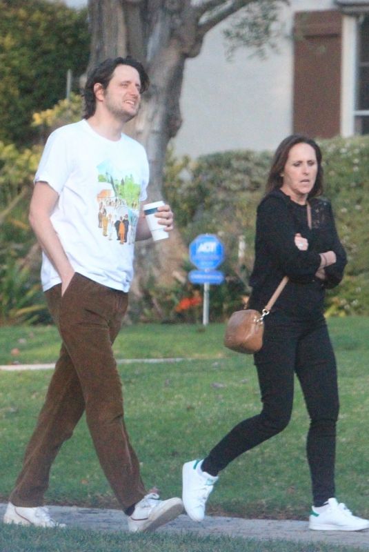 MOLLY SHANNON and Zach Woods Out in Los Angeles 01/18/2022