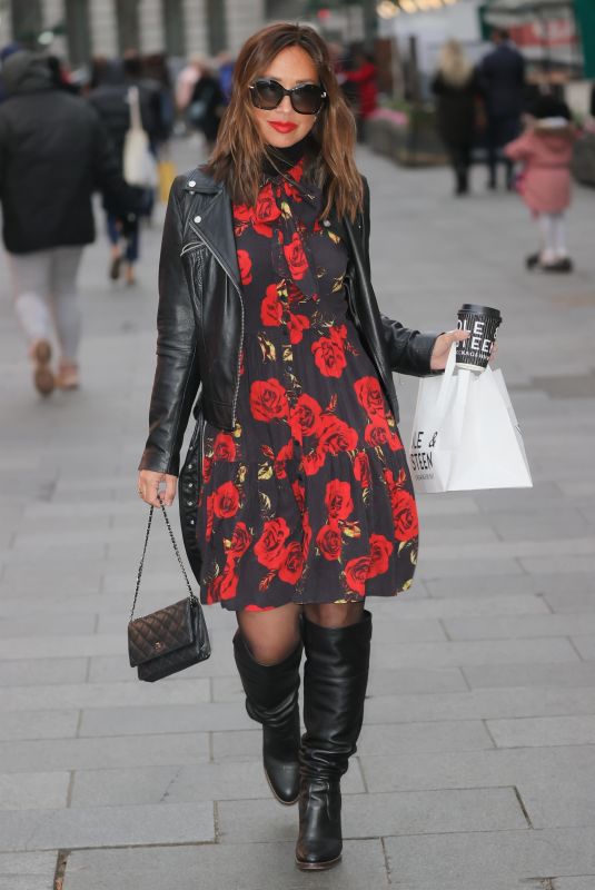 MYLEENE KLASS Leaves Smooth Radio Studios in London 01/15/2022