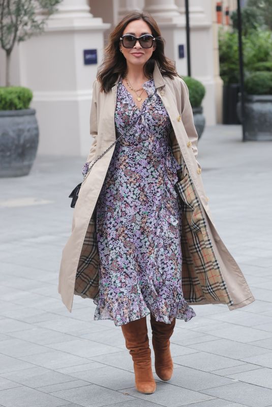 MYLEENE KLASS Leaves Smooth Radio Studios in London 01/21/2022
