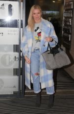 NADIYA BYCHKOVA in Ripped Denim Out in London 01/04/2022