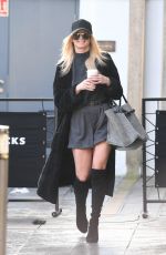 NADIYA BYCHKOVA Out for Morning Coffee at Starbucks in Birmingham 01/19/2022