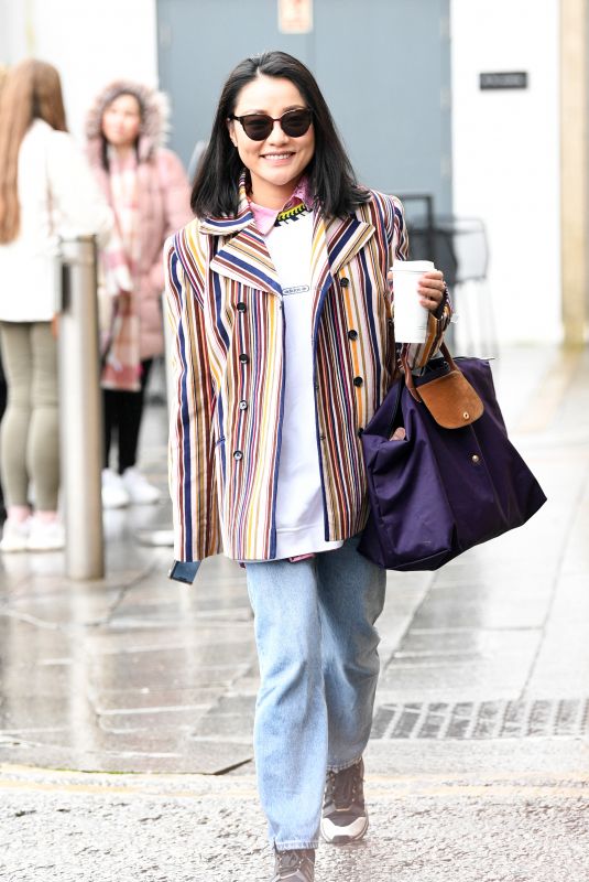 NANACY XU Heading to Strictly Come Dancing Rehearsals in Birmingham 01/19/2022