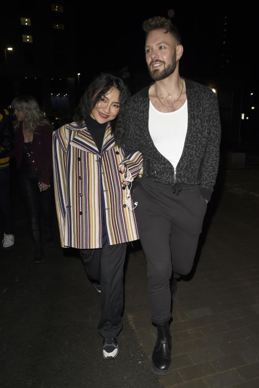 NANCY XU Arrives at Menagerie Bar and Restaurant in Manchester 01/29/2022