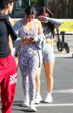 NESSA BARRETT and SABRINA QUESADA at Dogpound Gym in West Hollywoos 01/14/2022