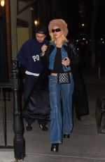 NICOLA PELTZ and Brooklyn Beckham at Blue Ribbon Sushi in New York 01/15/2022