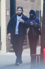 NICOLA PELTZ and Brooklyn Beckham Leaves Blue Ribbon Sushi Bar & Grill in New York 01/14/2022