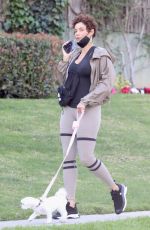 NICOLE MURPHY Oer with Her Dog in Beverly Hills 01/21/2022