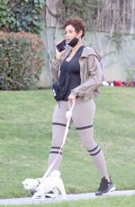 NICOLE MURPHY Oer with Her Dog in Beverly Hills 01/21/2022