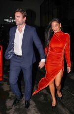 NICOLE SCHERZINGER and Thom Evans at Dinner Date at Tatel in Beverly Hills 01/15/2022