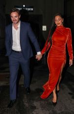 NICOLE SCHERZINGER and Thom Evans at Dinner Date at Tatel in Beverly Hills 01/15/2022