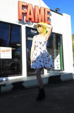 NIKKI PAIGE at Fame News Studio on Sunset Blvd in Hollywood 01/20/2022