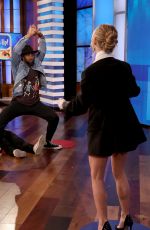 NINA DOBREV and JULIANNE HOUGH at Ellen Degeneres Show 01/21/2022