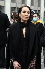 NOOMI RAPACE Arrives at Fendi Haute Couture Spring/Summer 2022 Show at Paris Fashion Week 01/27/2022