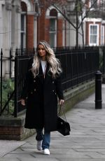 OLIVIA ATTWOOD on the Set of Her New Documentary Getting Filthy Rich in London 01/25/2022