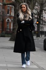 OLIVIA ATTWOOD on the Set of Her New Documentary Getting Filthy Rich in London 01/25/2022