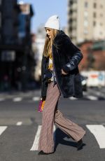 OLIVIA PALERMO Out and About in New York 01/20/2022