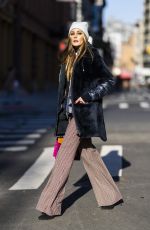 OLIVIA PALERMO Out and About in New York 01/20/2022