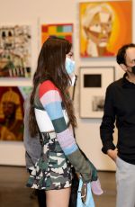OLIVIA RODRIGO at Artists Inspired by Music: Interscope Reimagined Art Exhibit in Los Angeles 01/26/2022
