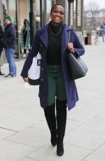 OTI MABUSE Leaves ITV Studios in London 01/23/2022